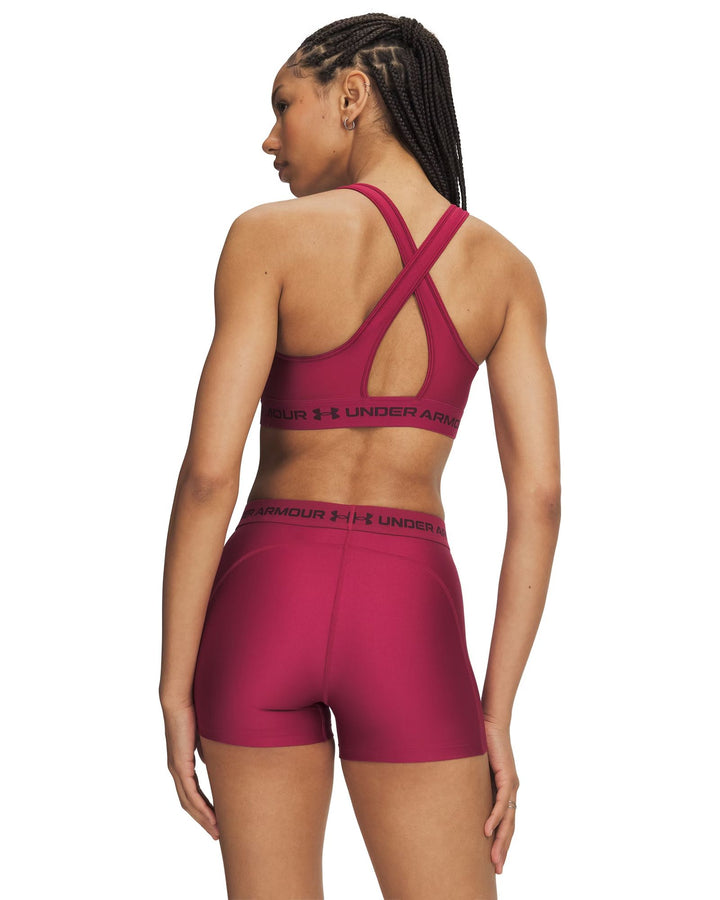 Under Armour Crossback Mid Bra - claret