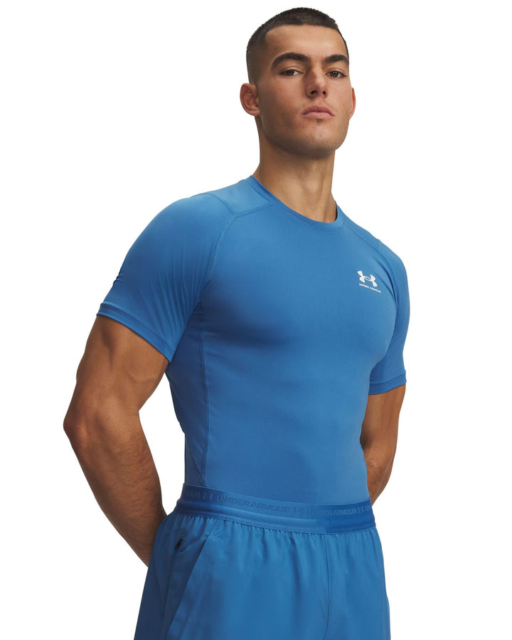 Under Armour Ua Hg Armour Comp Ss - aegean blue