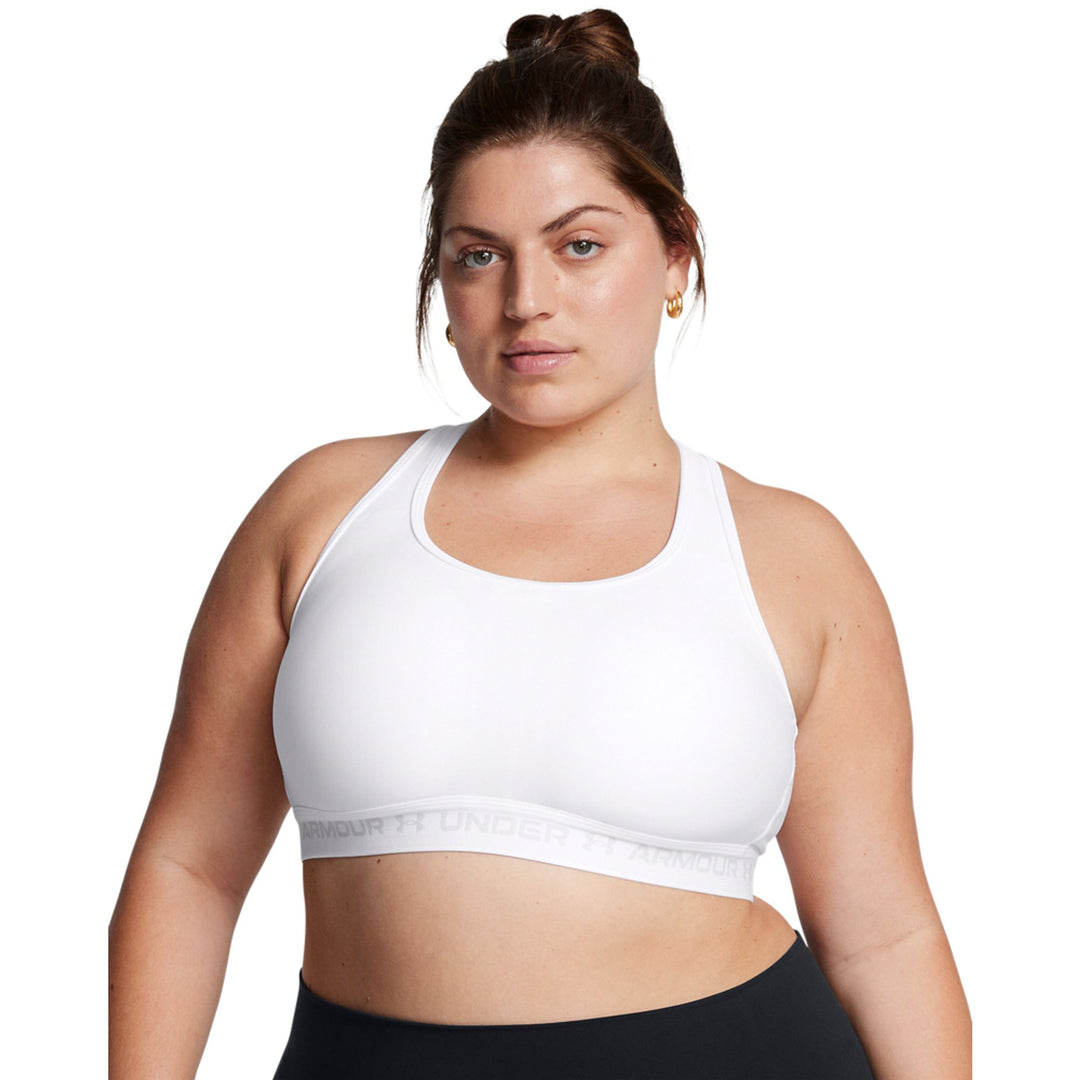Under Armour Ua Crossback Mid Bra&amp; - white