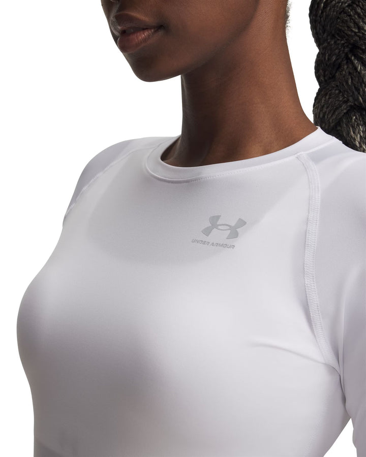 Under Armour Ua Hg Authentics Comp Ls - white