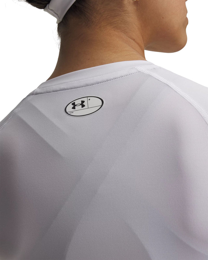 Under Armour Ua Hg Authentics Comp Ss - white