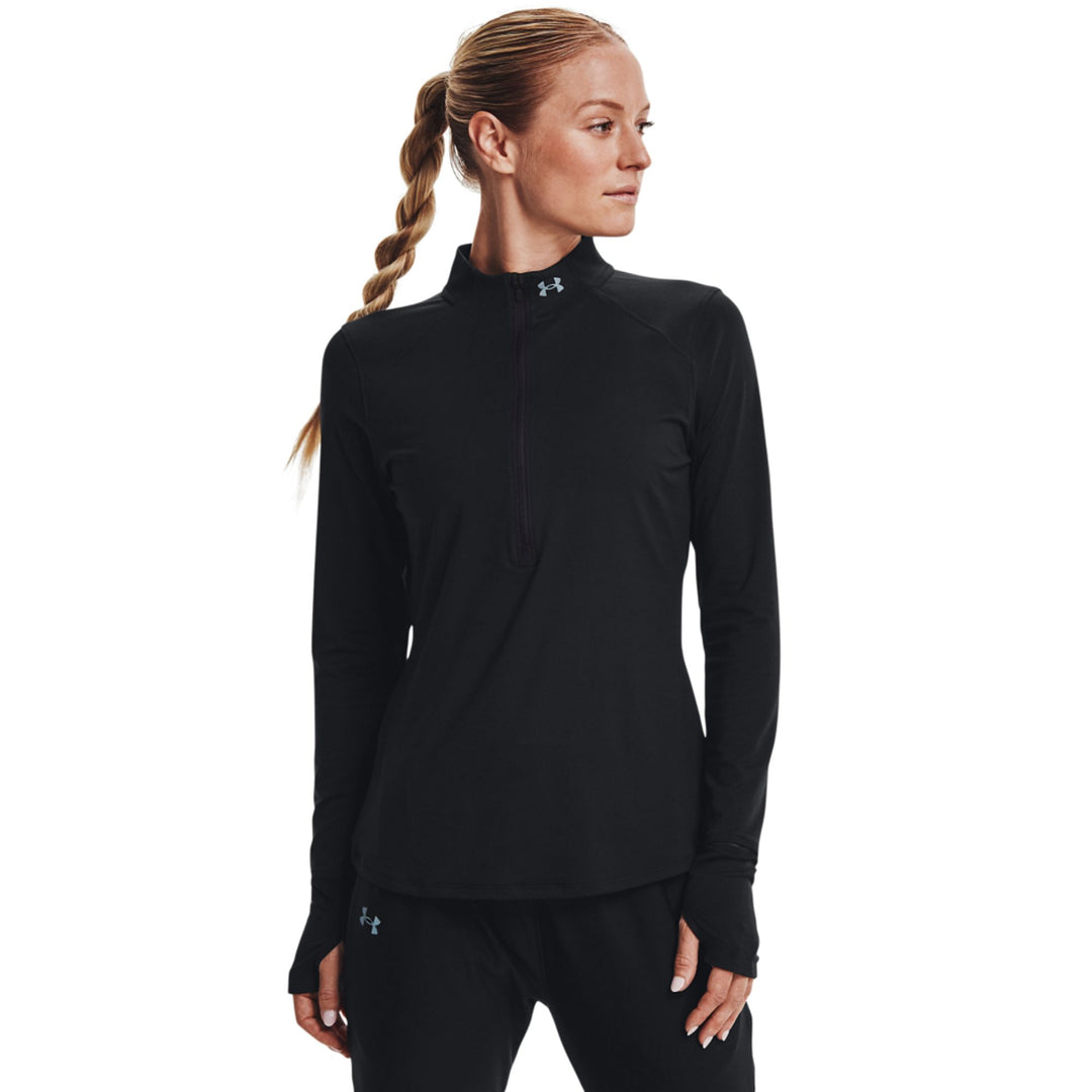 Under Armour  UA QUALIFIER RUN 2.0 1/2 ZIP - 001 BLACK