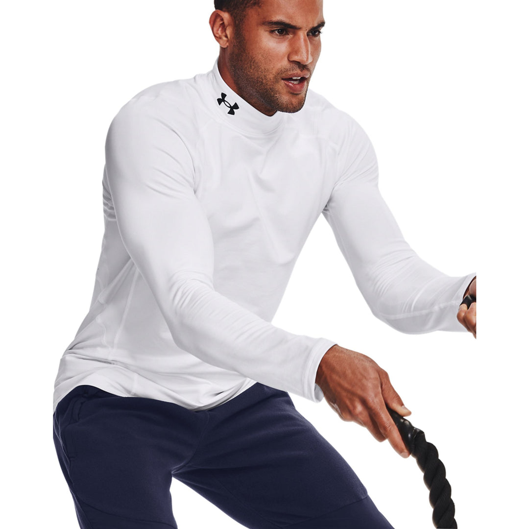 Under Armour Ua Cg Armour Fitted Mock - white