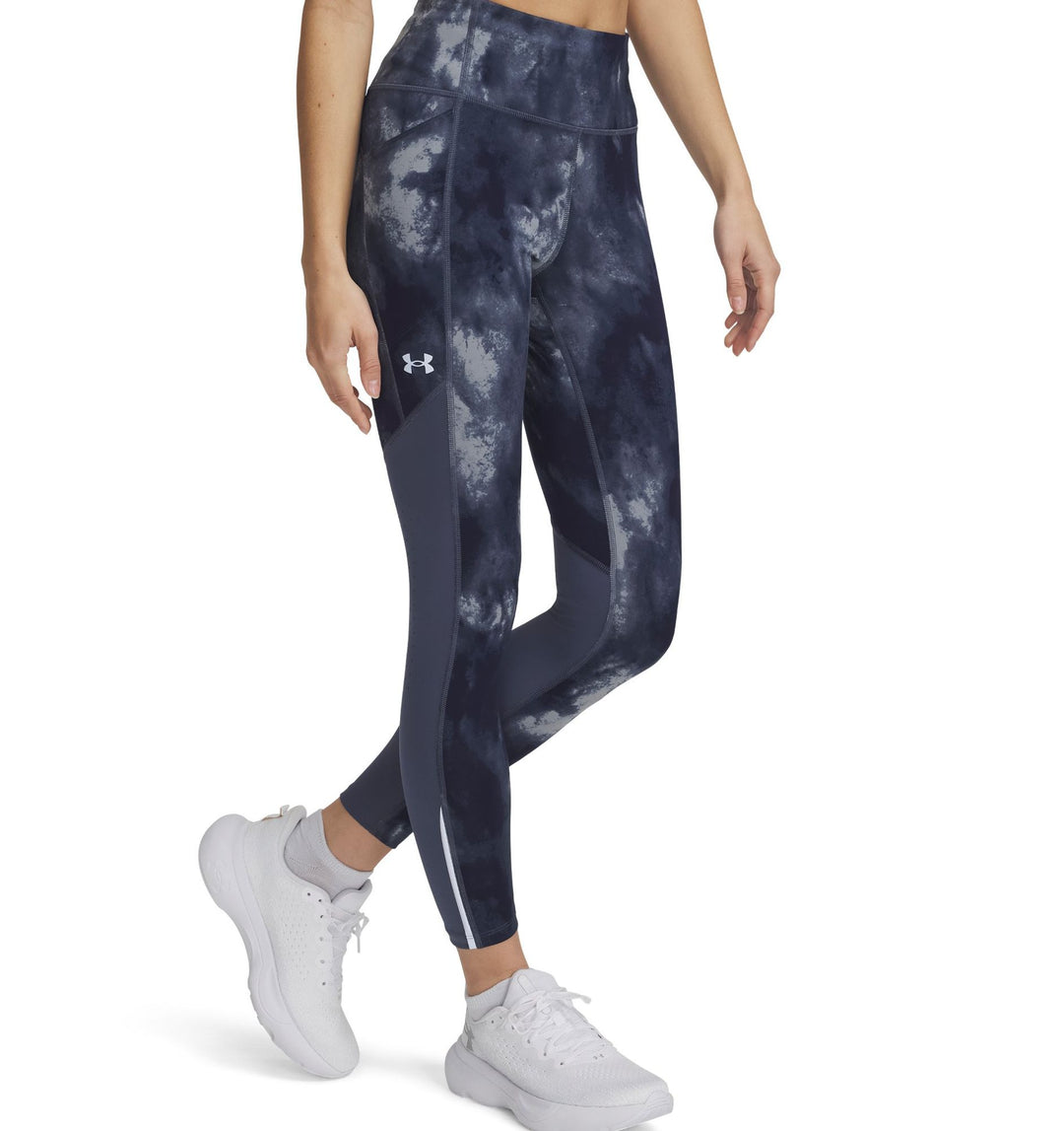 Under Armour Ua Launch Ankle Print Tights - downpour gray