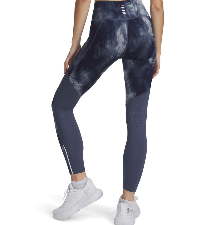 Under Armour Ua Launch Ankle Print Tights - downpour gray