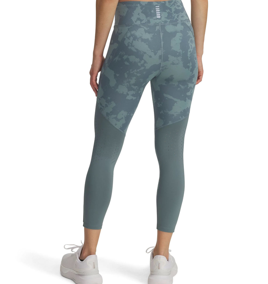 Under Armour Ua Launch Ankle Print Tights - jasper blue