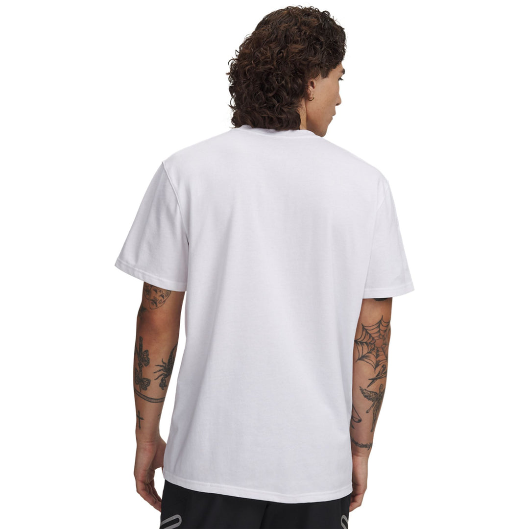 Under Armour Ua Logo Emb Heavyweight Ss - white