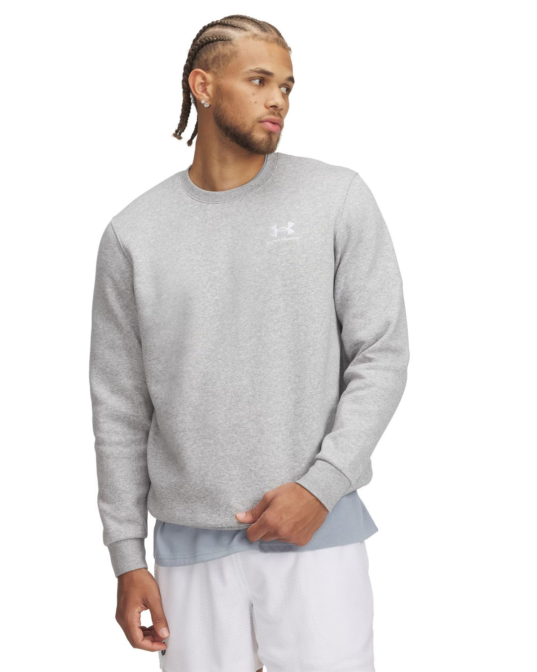 Under Armour Ua Icon Fleece Crew - mod gray light heather