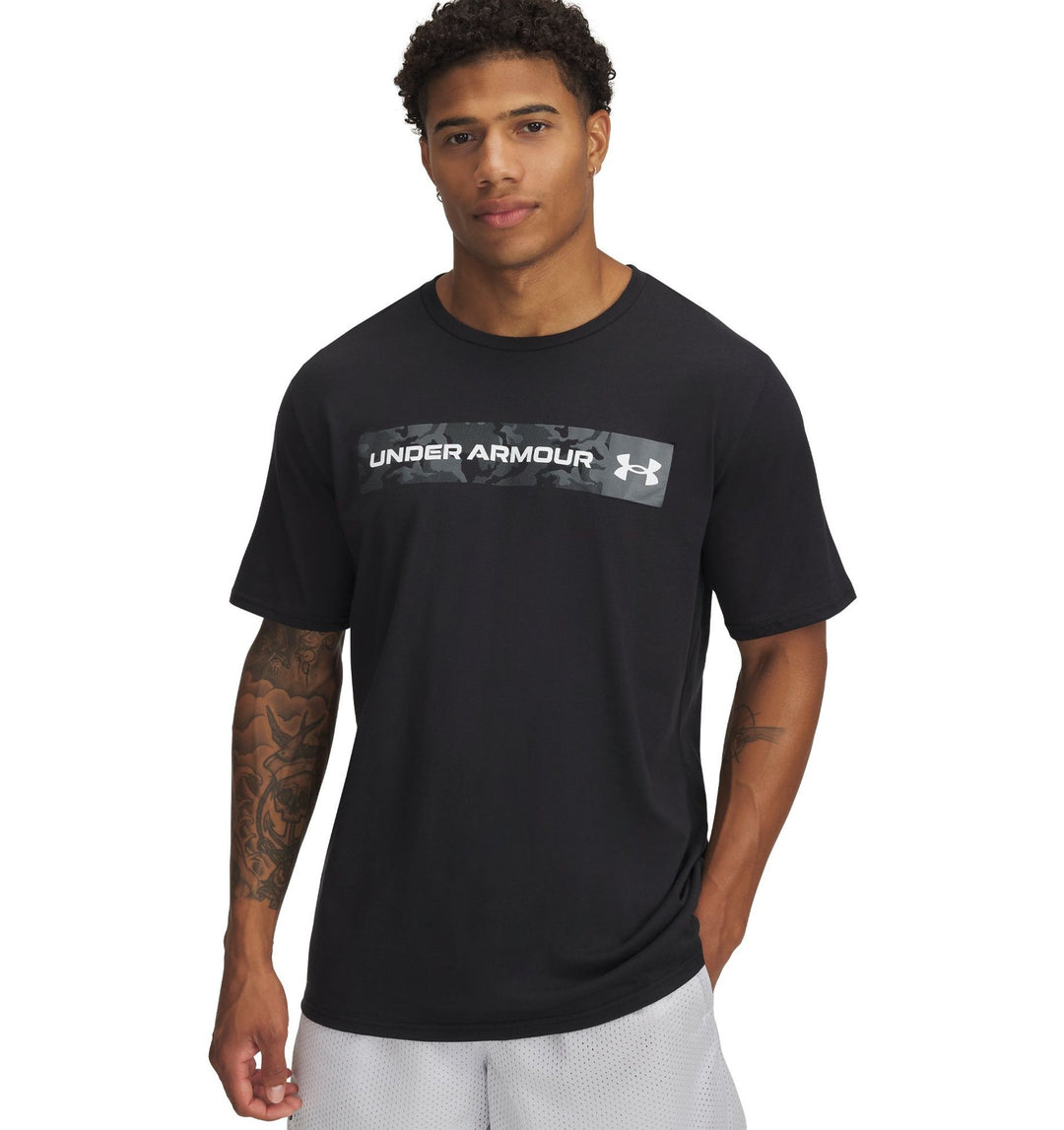 Under Armour Ua Camo Chest Stripe Ss - black