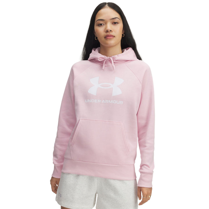 Under Armour Ua Rival Fleece Big Logo Hd - prime pink