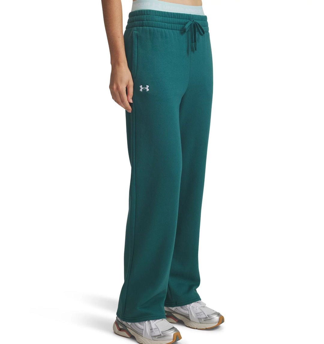 Under Armour Ua Rival Flc Straight Pants - rack green