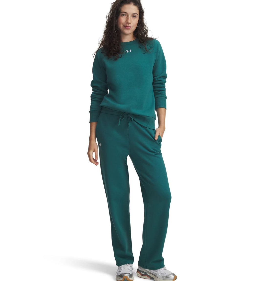 Under Armour Ua Rival Flc Straight Pants - rack green