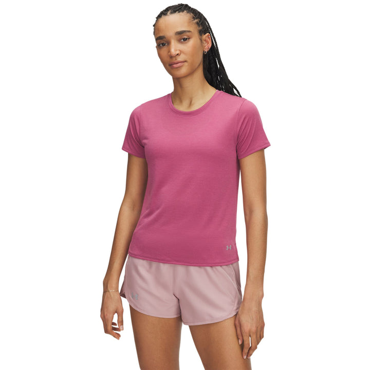 Under Armour Ua Launch Shortsleeve - fuchsia dusk