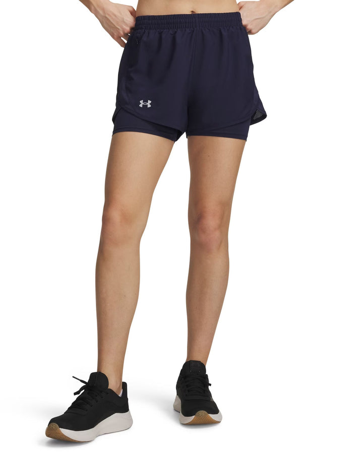 Under Armour Ua Fly By 2-In-1 Shorts - midnight navy