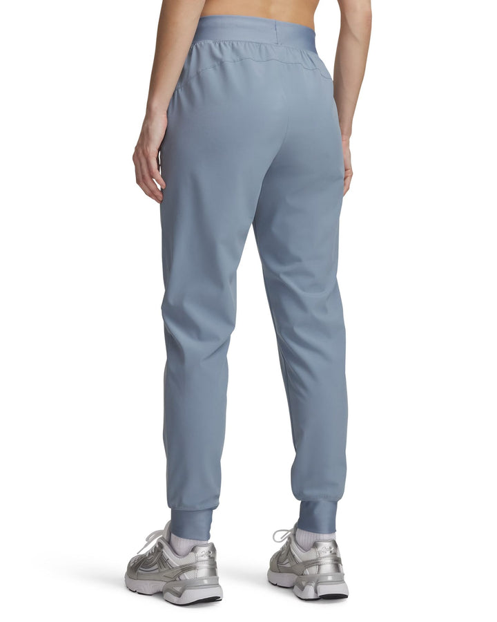 Under Armour Ua Rival Hi Rise Woven Pant - blue wind