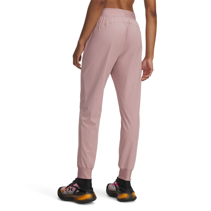 Under Armour Ua Rival Hi Rise Woven Pant - tourmaline pink