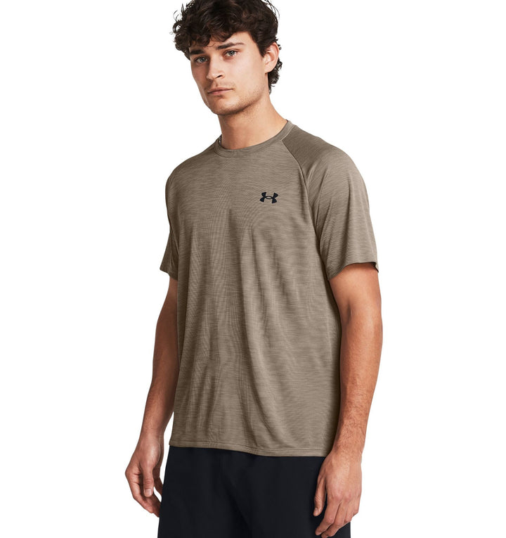 Under Armour Ua Tech Textured Ss - taupe dusk