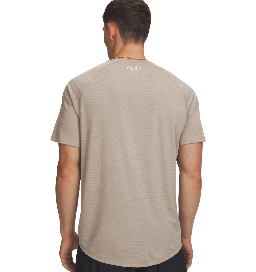 Under Armour Ua Tech Textured Ss - timberwolf taupe