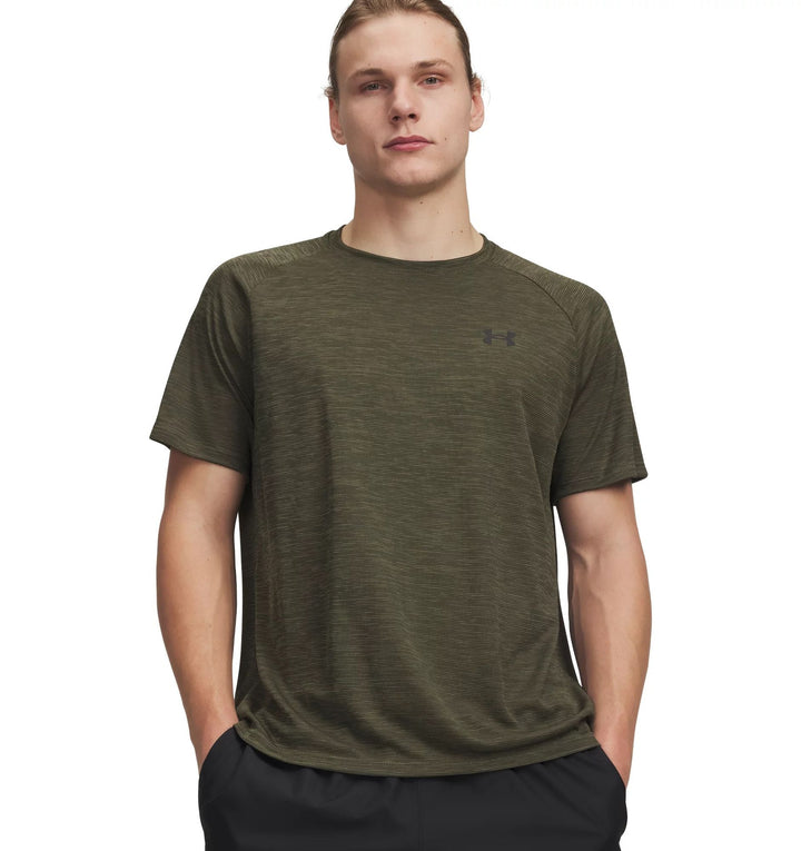 Under Armour Ua Tech Textured Ss - marine od green