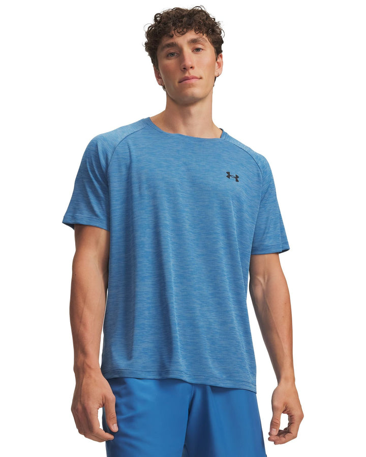 Under Armour Ua Tech Textured Ss - aegean blue