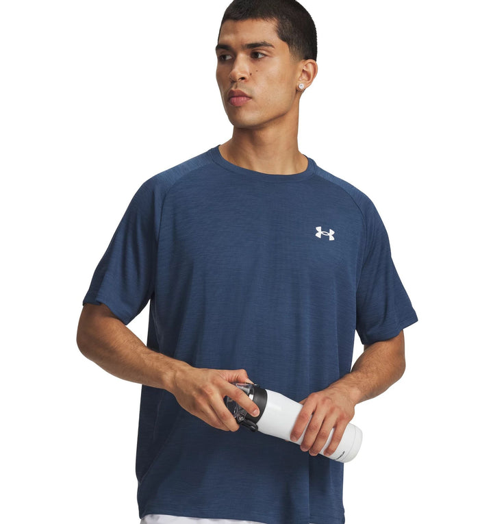 Under Armour  UA TECH TEXTURED SS - WHAM BLUE