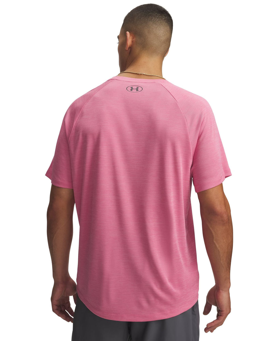 Under Armour Ua Tech Textured Ss - pink frenzy