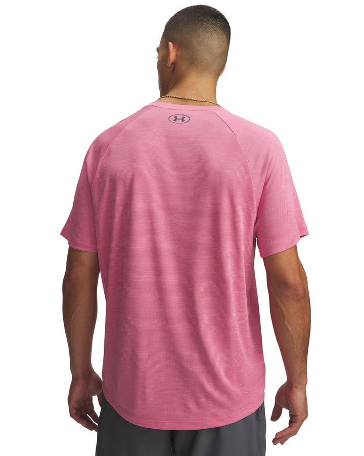 Under Armour Ua Tech Textured Ss - pink frenzy