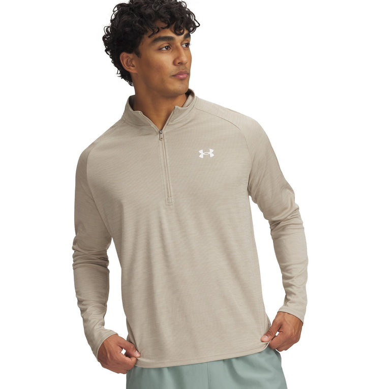 Under Armour Ua Tech Textured 1/2 Zip - city khaki