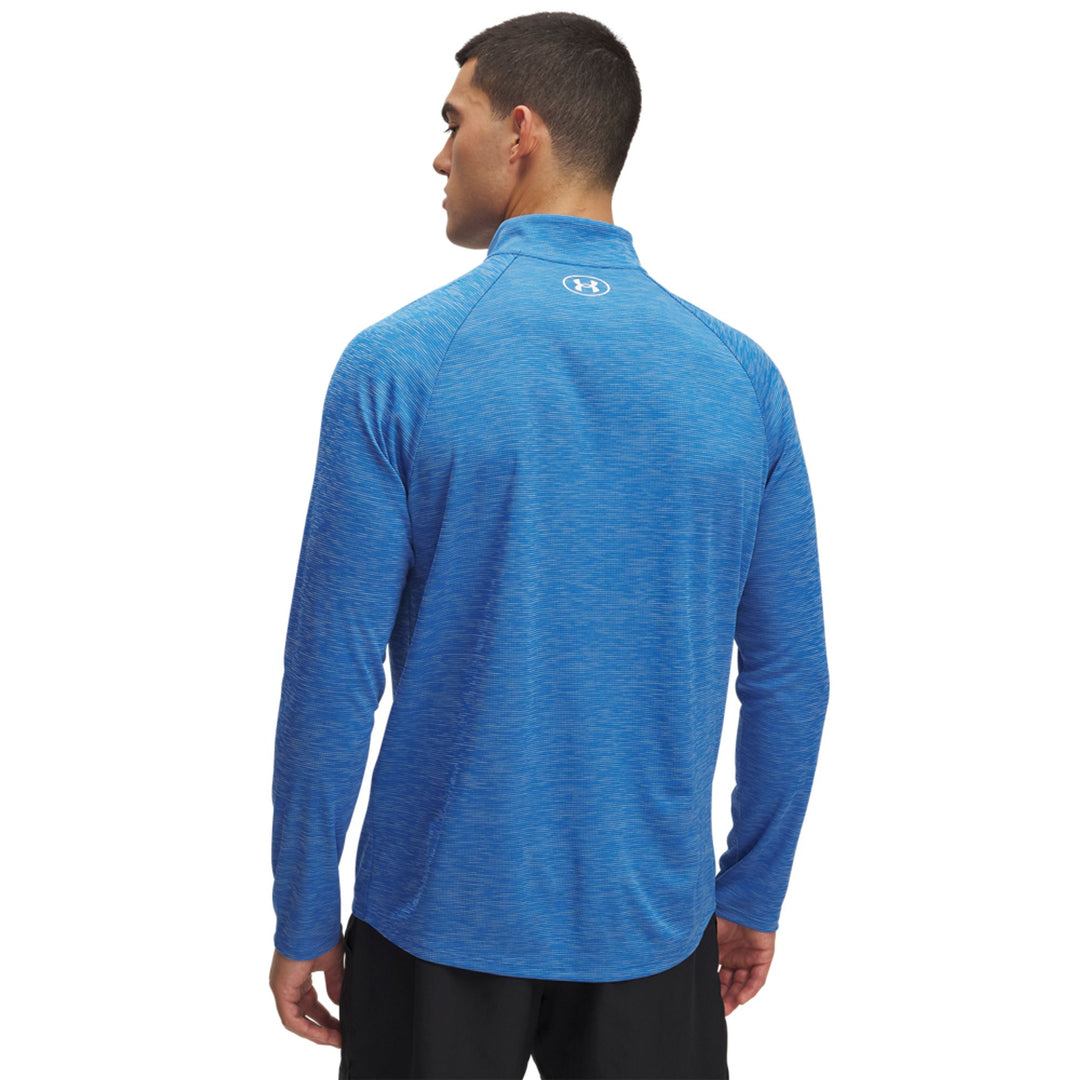 Under Armour Ua Tech Textured 1/2 Zip - blue atlantis