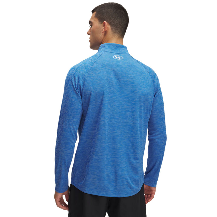 Under Armour Ua Tech Textured 1/2 Zip - blue atlantis