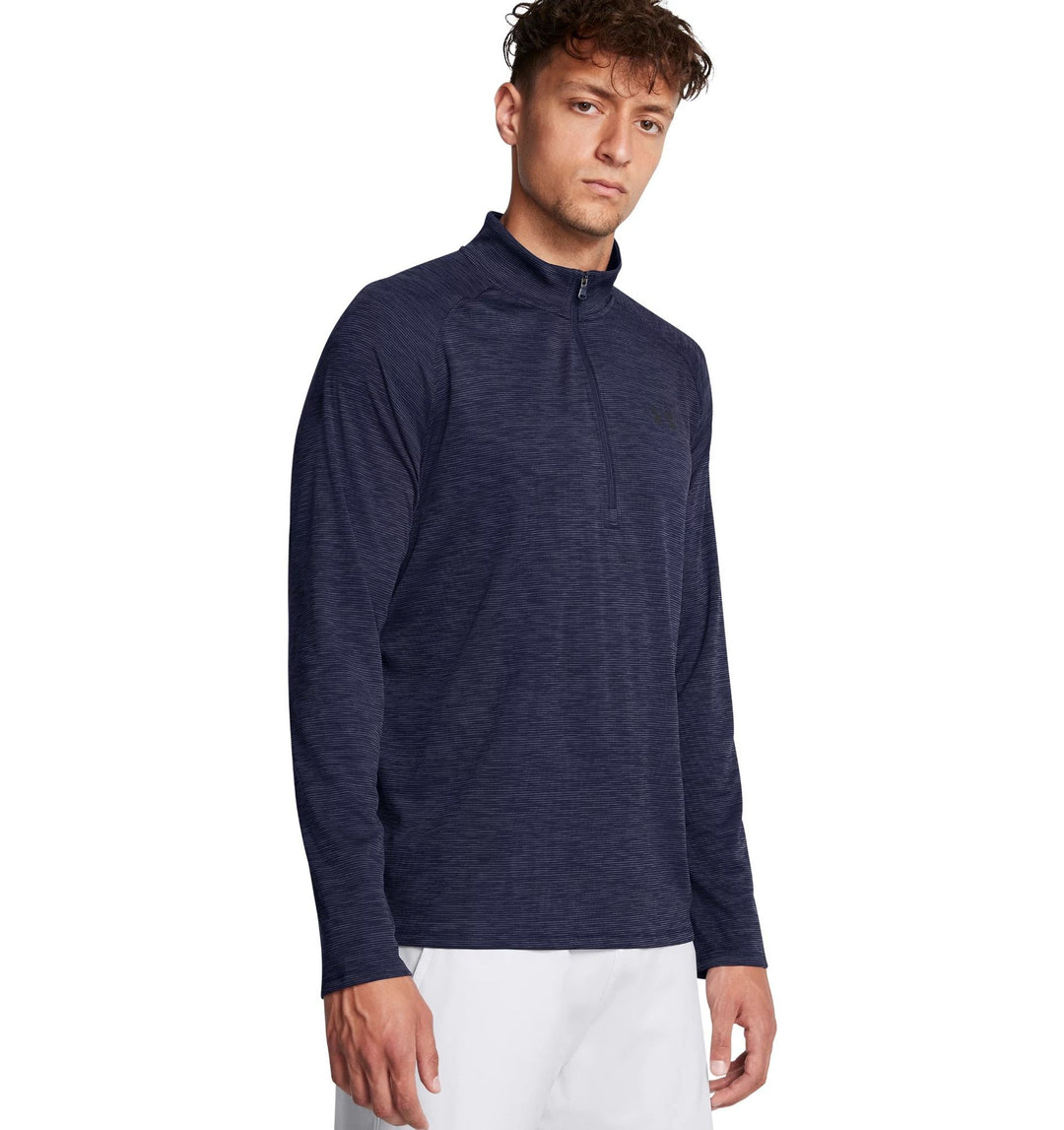 Under Armour Ua Tech Textured 1/2 Zip - midnight navy