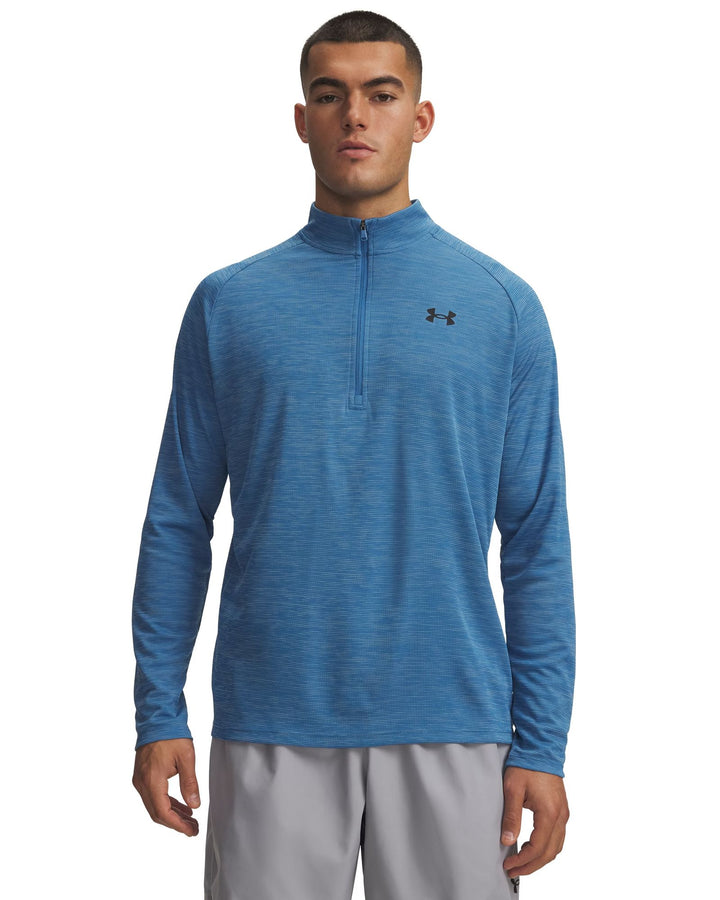 Under Armour Ua Tech Textured 1/2 Zip - aegean blue