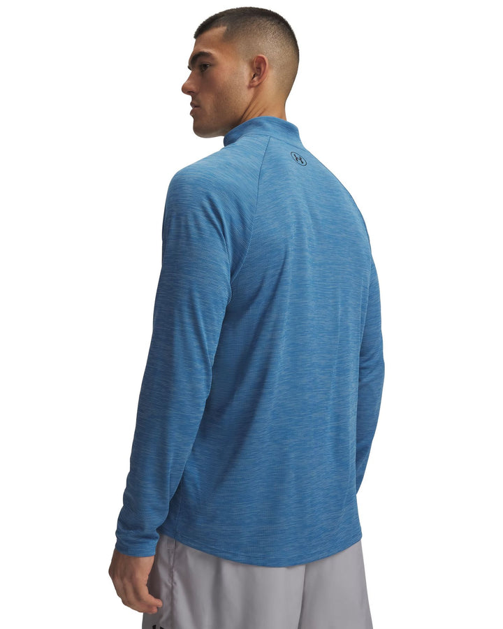 Under Armour Ua Tech Textured 1/2 Zip - aegean blue