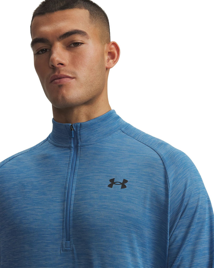 Under Armour Ua Tech Textured 1/2 Zip - aegean blue