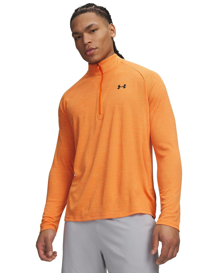 Under Armour Ua Tech Textured 1/2 Zip - outrageous orange