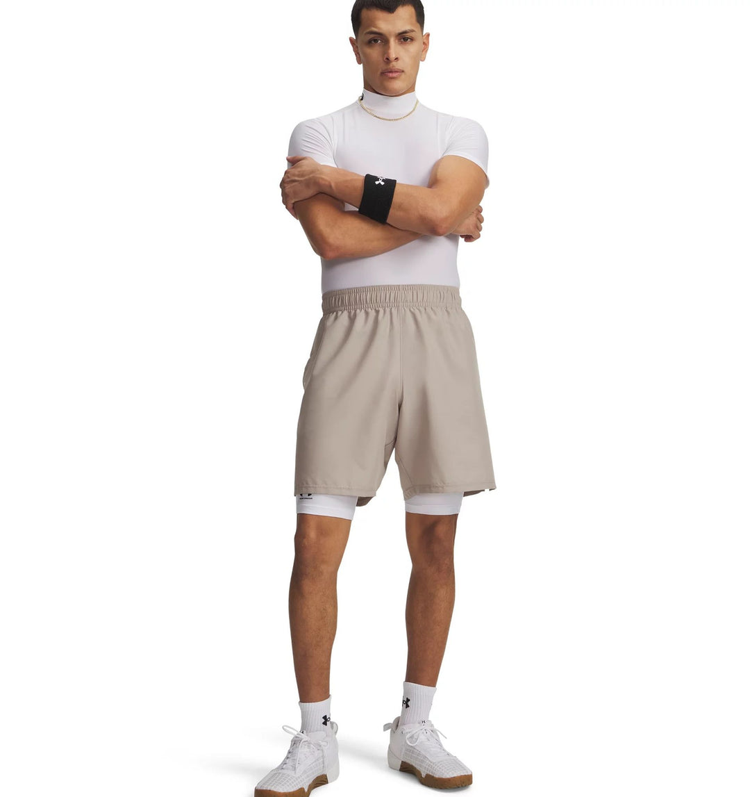 Under Armour  UA TECH WOVEN WORDMARK SHORT - TIMBERWOLF TAUPE