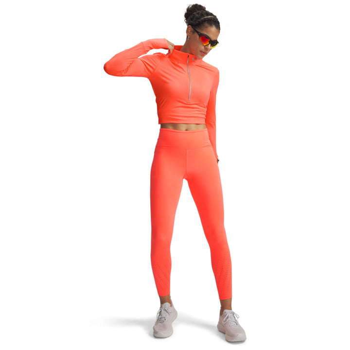Under Armour Ua Launch Elite Ankle Tights - electric tangerine