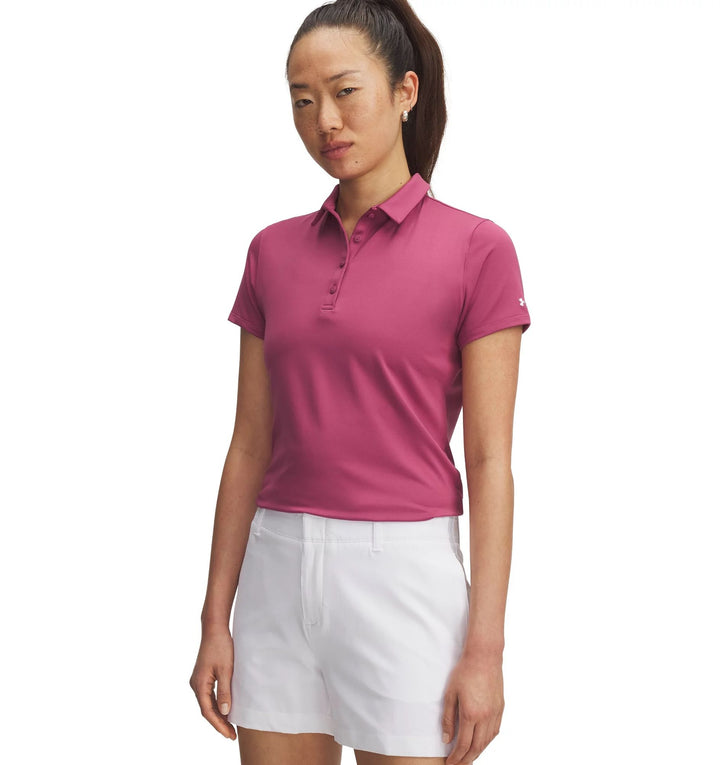 Under Armour Ua Playoff Ss Polo - fuchsia dusk