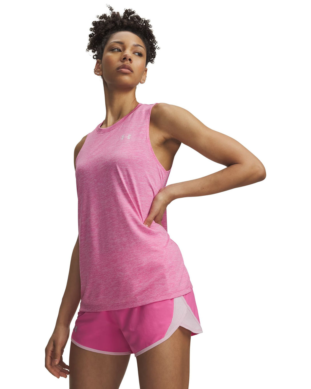 Under Armour Tech Tank Twist - pink frenzy