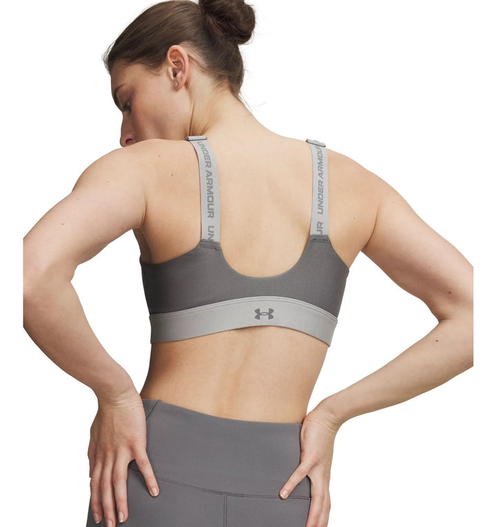 Under Armour Ua Infinity High Zip 2.0 Bra - clay green
