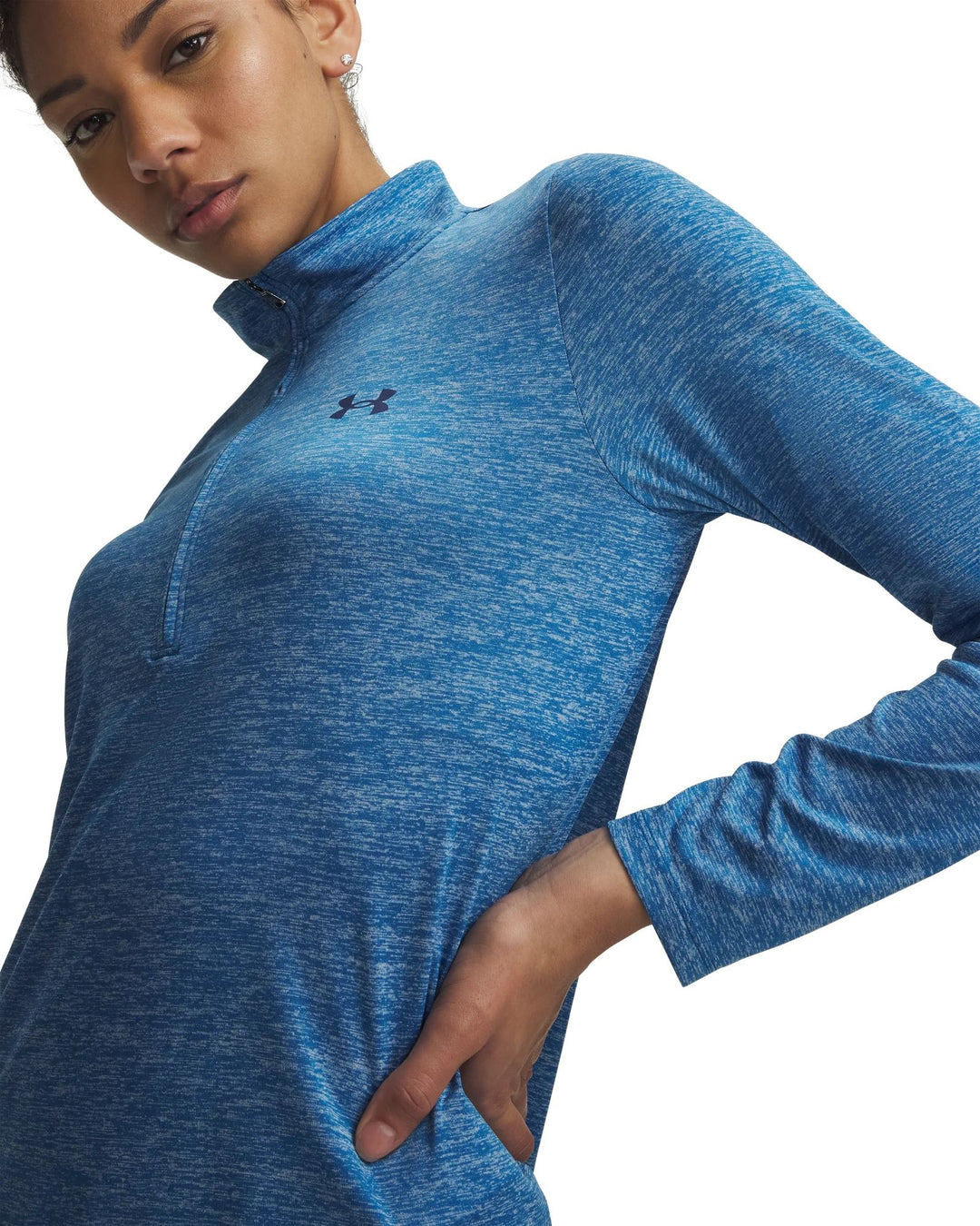 Under Armour Tech 1/2 Zip- Twist - aegean blue