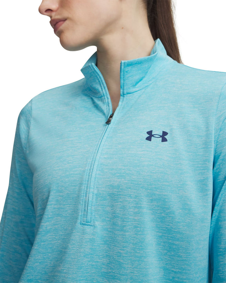 Under Armour Tech 1/2 Zip- Twist - fresco blue