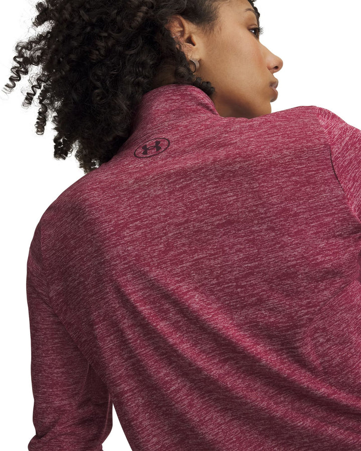 Under Armour Tech 1/2 Zip- Twist - claret