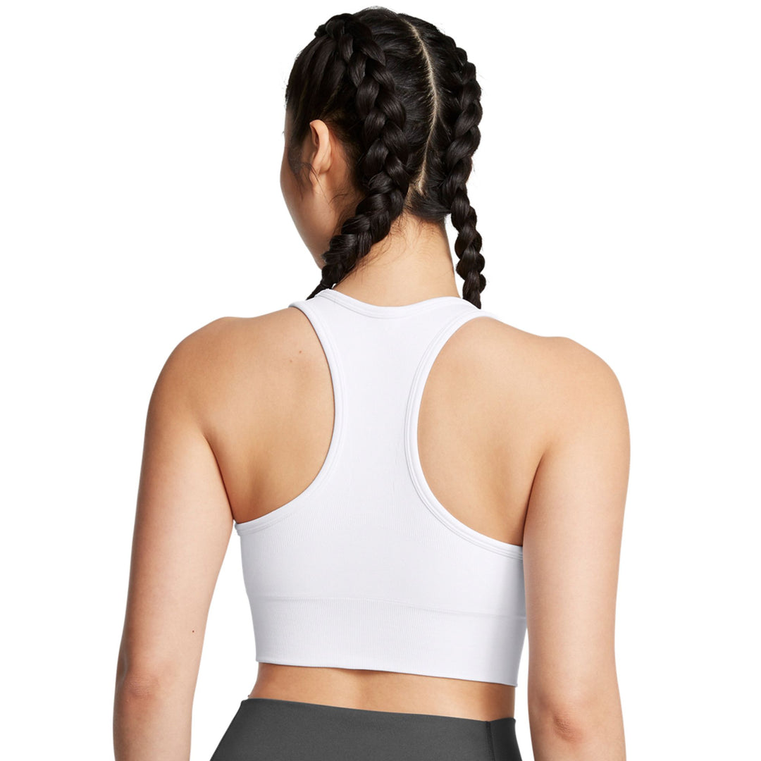 Under Armour Vanish Seamless Mid Bra - white