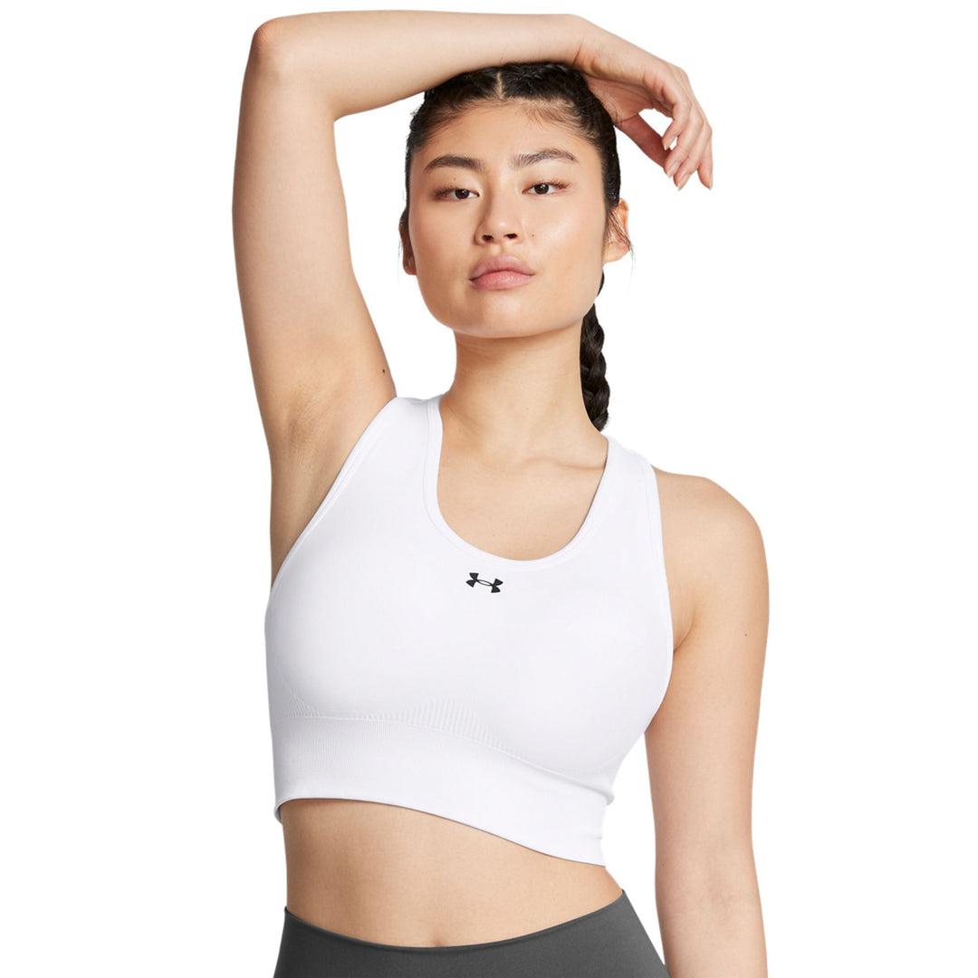 Under Armour Vanish Seamless Mid Bra - white