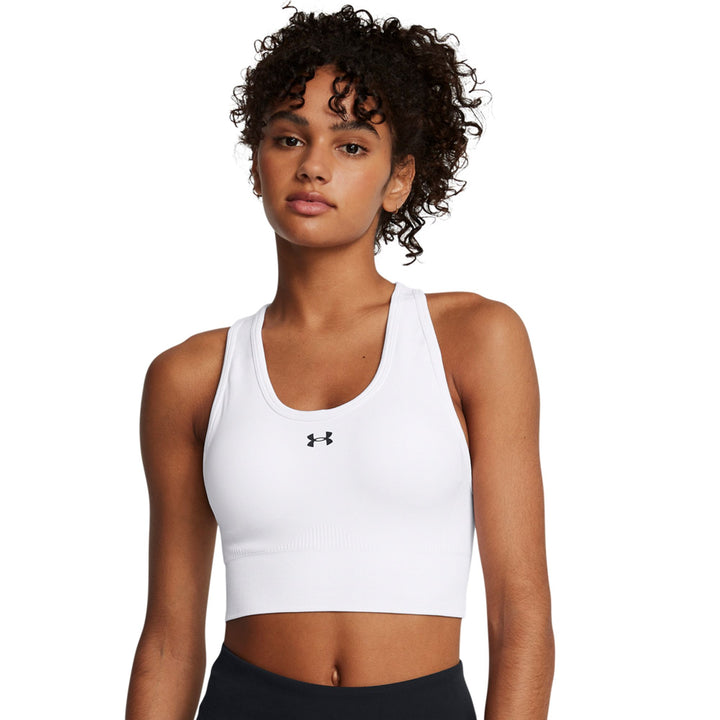 Under Armour Vanish Seamless Mid Bra - white