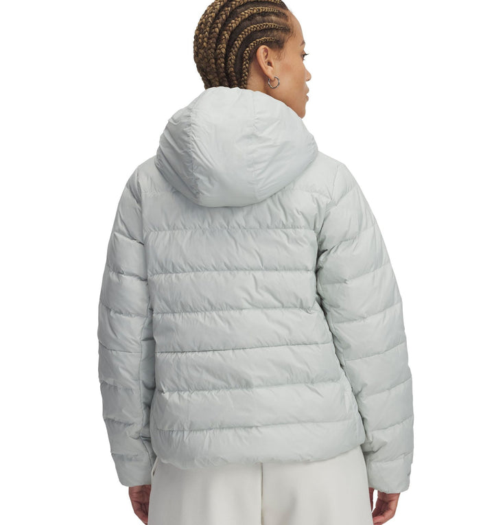 Under Armour Legend Down Hooded Jacket - hydro green