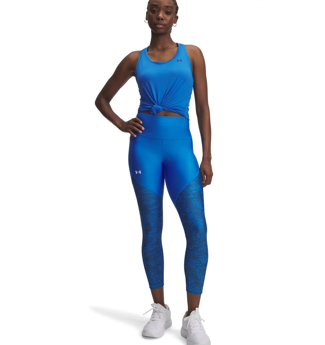 Under Armour Tech Print Panel Ankle Leg - blue atlantis