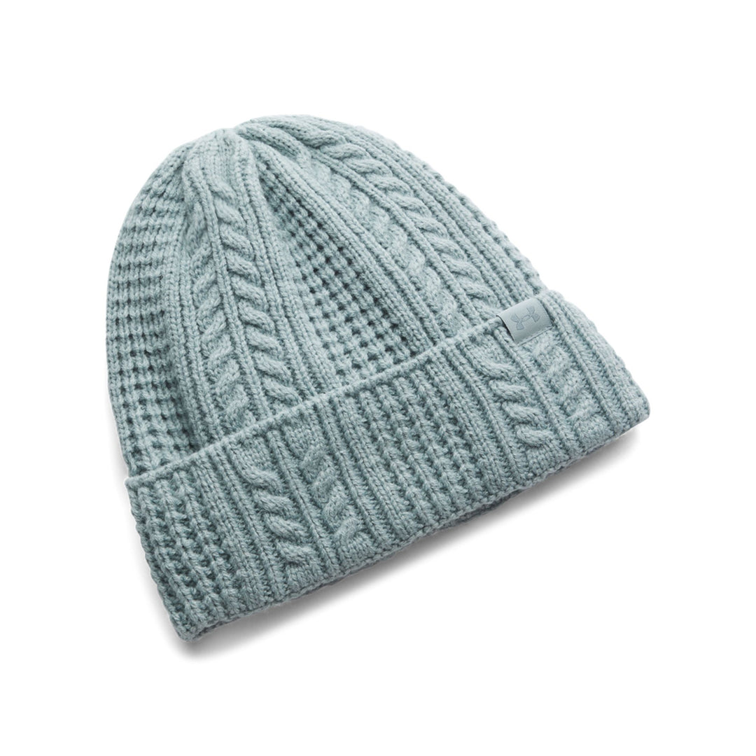 Under Armour W Halftime Cable Knit Beanie - serpentine