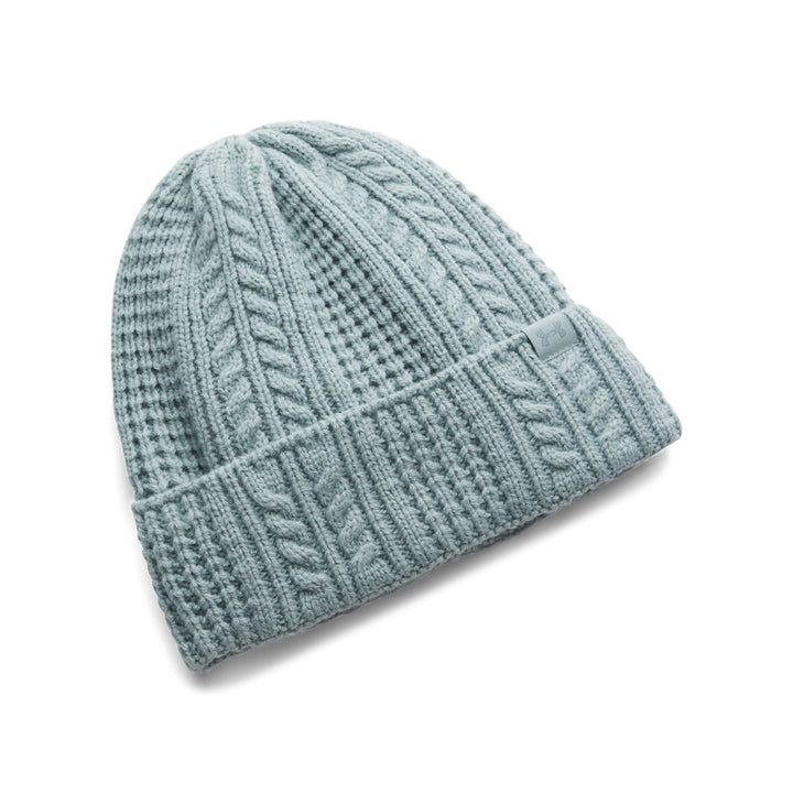 Under Armour W Halftime Cable Knit Beanie - serpentine